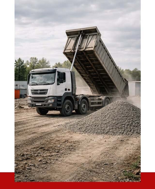 Доставка самосвалом 40 кубов в Саяногорске от 9219 р. | ПРОНЕРУДСнг