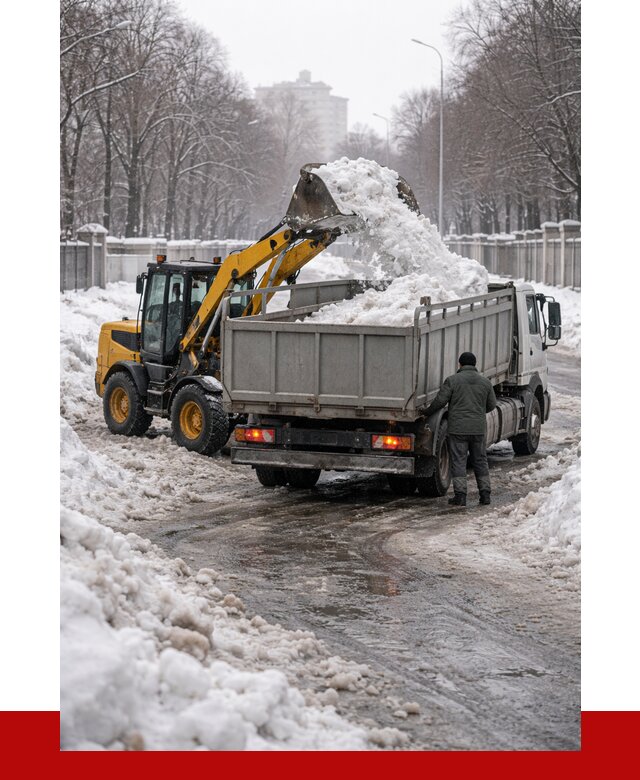 Вывоз снега с погрузкой в Саяногорске от 3585 р. ПРОНЕРУДСнг