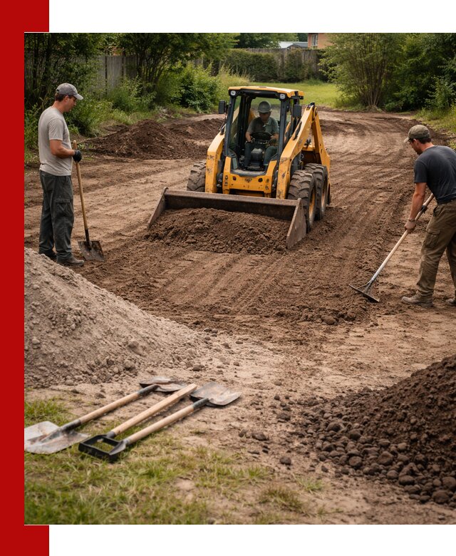 Планировка участка грунтом с вывозом и доставкой в Саяногорске